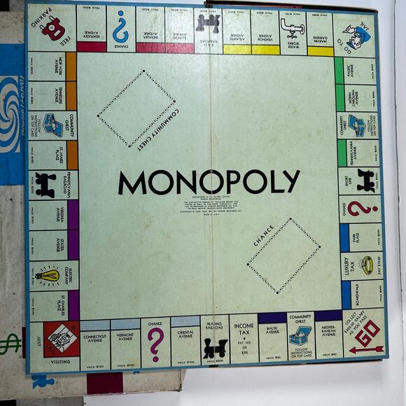 Complete Vintage 1961 Monopoly Board Game, Parker Bros. - Picture 4 of 9